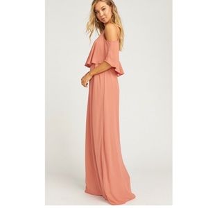 Show Me Your Mumu Caitlin Ruffle Maxi Dress XS